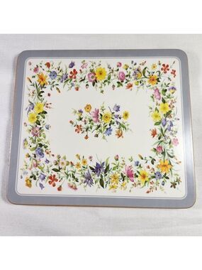 Pimpernel Floral Casserole Stand Trivet with Rubber Feet Made in England Kitchen